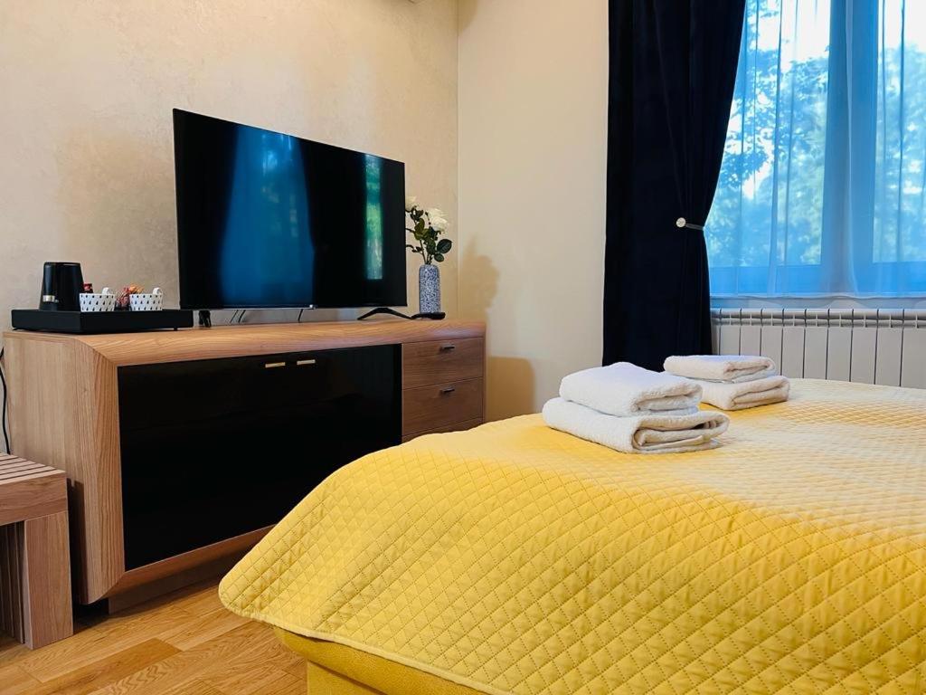 Postel nebo postele na pokoji v ubytování Diamond