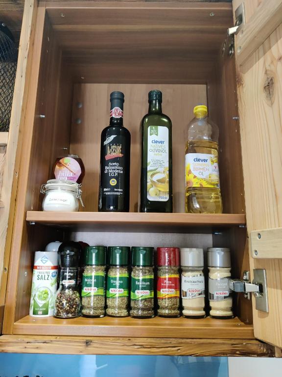 Kuchyň nebo kuchyňský kout v ubytování DaHome Appartements