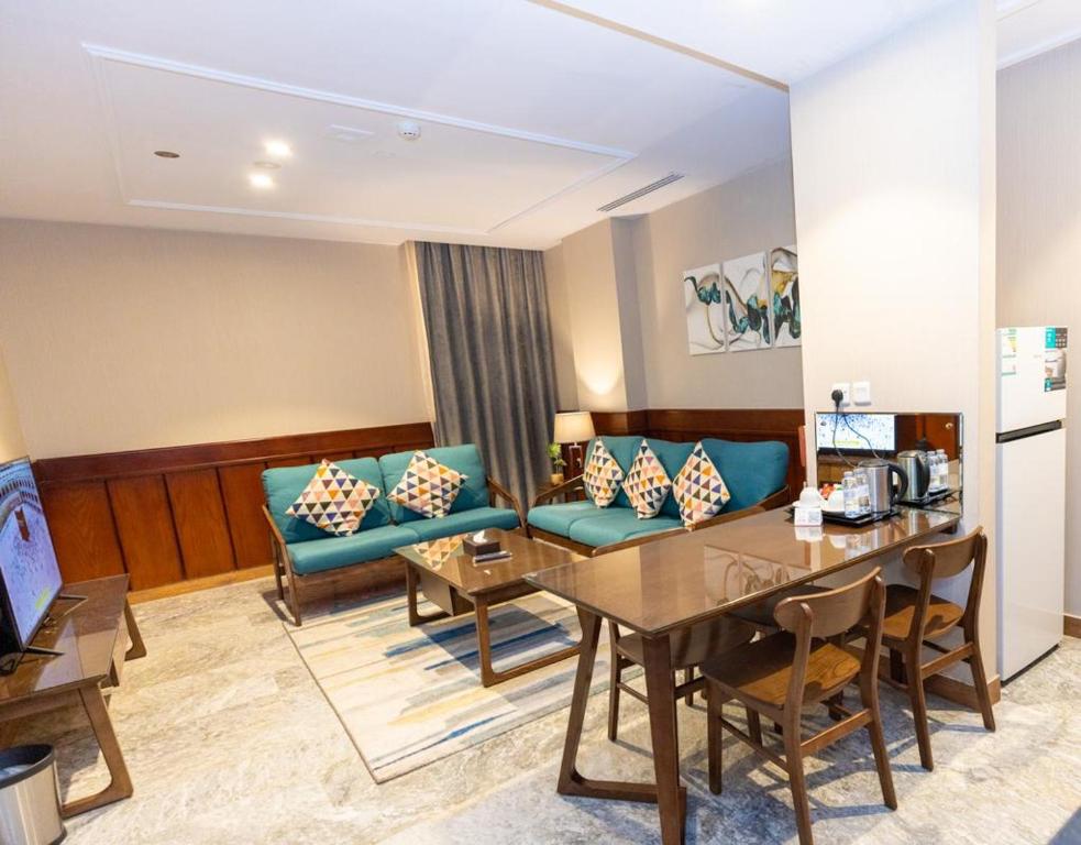 Posezení v ubytování Biz Hotel Apartments