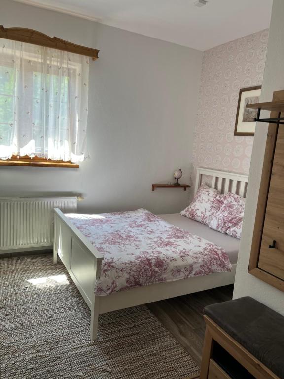 Postel nebo postele na pokoji v ubytování Penzion Hrádecký Dvůr