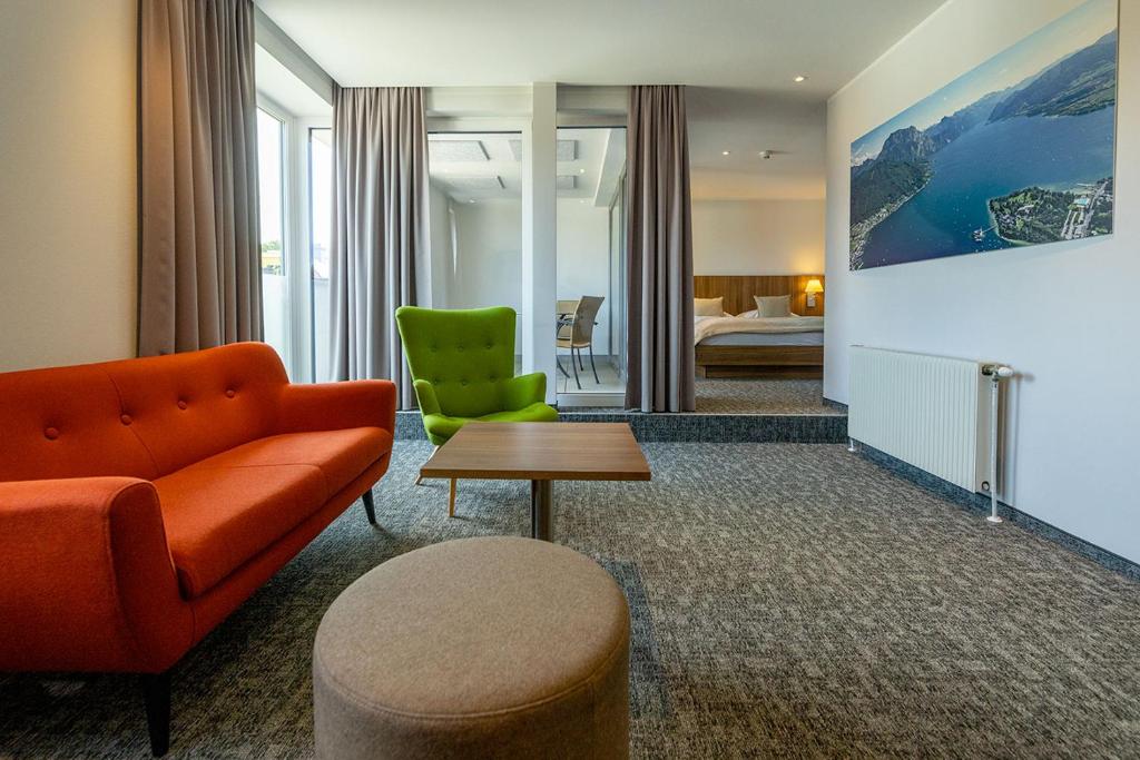 Posezení v ubytování Seehotel im Weyer