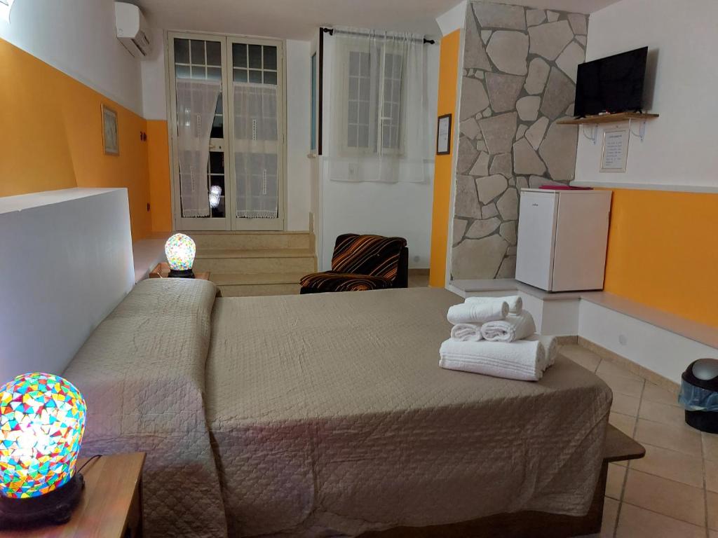 TV a/nebo společenská místnost v ubytování B&B Albachiara