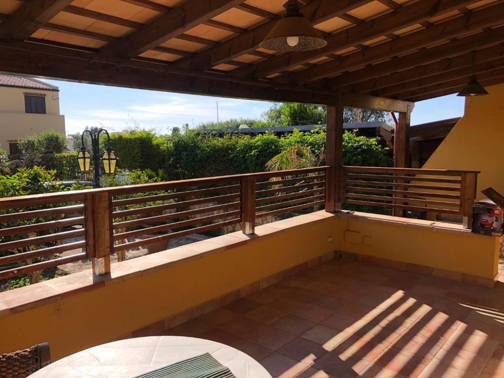 Balkón alebo terasa v ubytovaní Villetta Vista Mare Cornino
