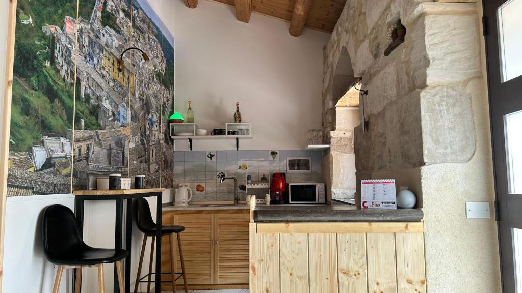 Kuchyň nebo kuchyňský kout v ubytování Vallata San Leonardo