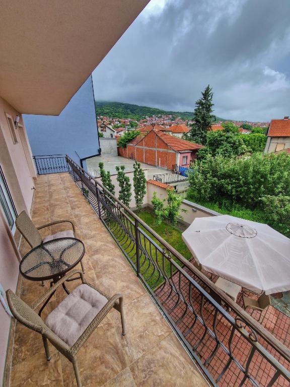 Balkón nebo terasa v ubytování Apartman Cvetkovic