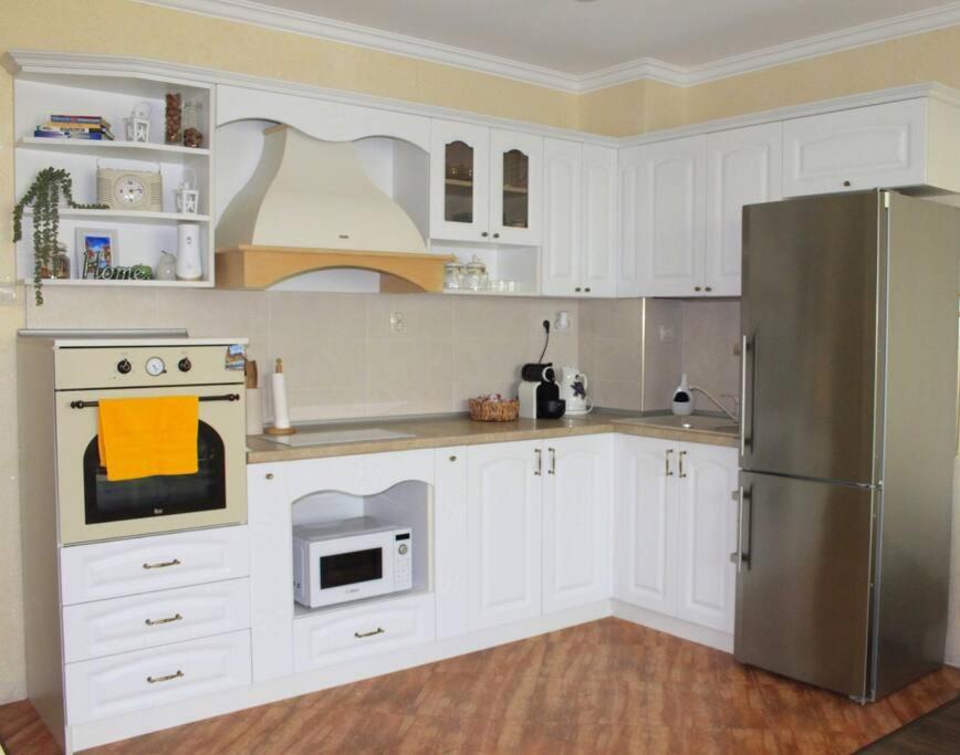 Kuchyň nebo kuchyňský kout v ubytování Ika apartment