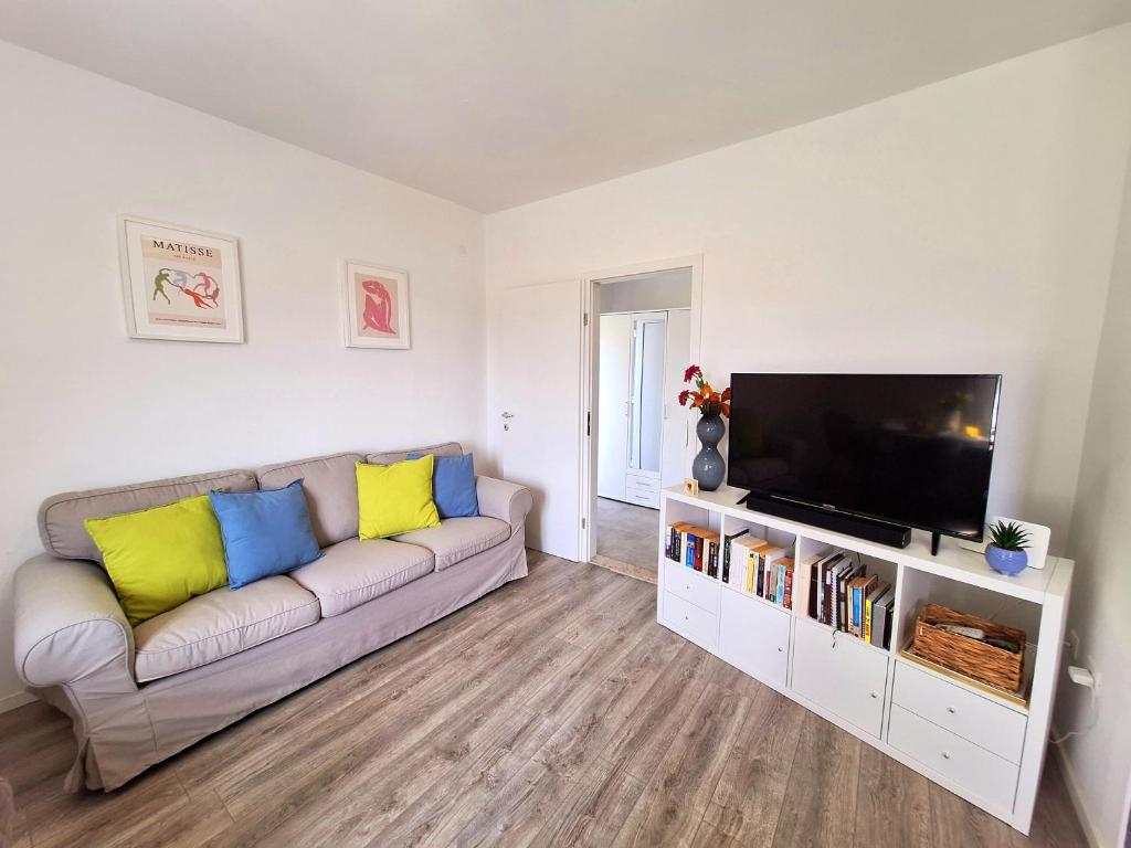 Televízia a/alebo spoločenská miestnosť v ubytovaní Apartment Ivy