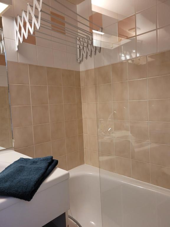Koupelna v ubytování Duplex Métabief