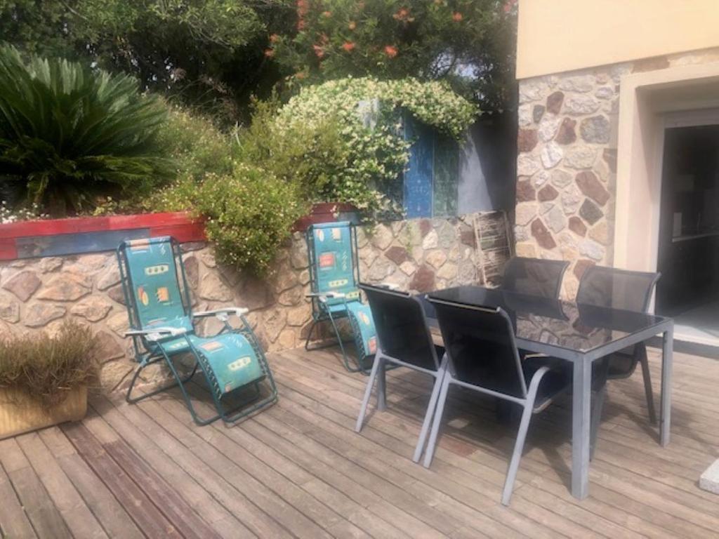 Patio nebo venkovní prostory v ubytování Mer et calme