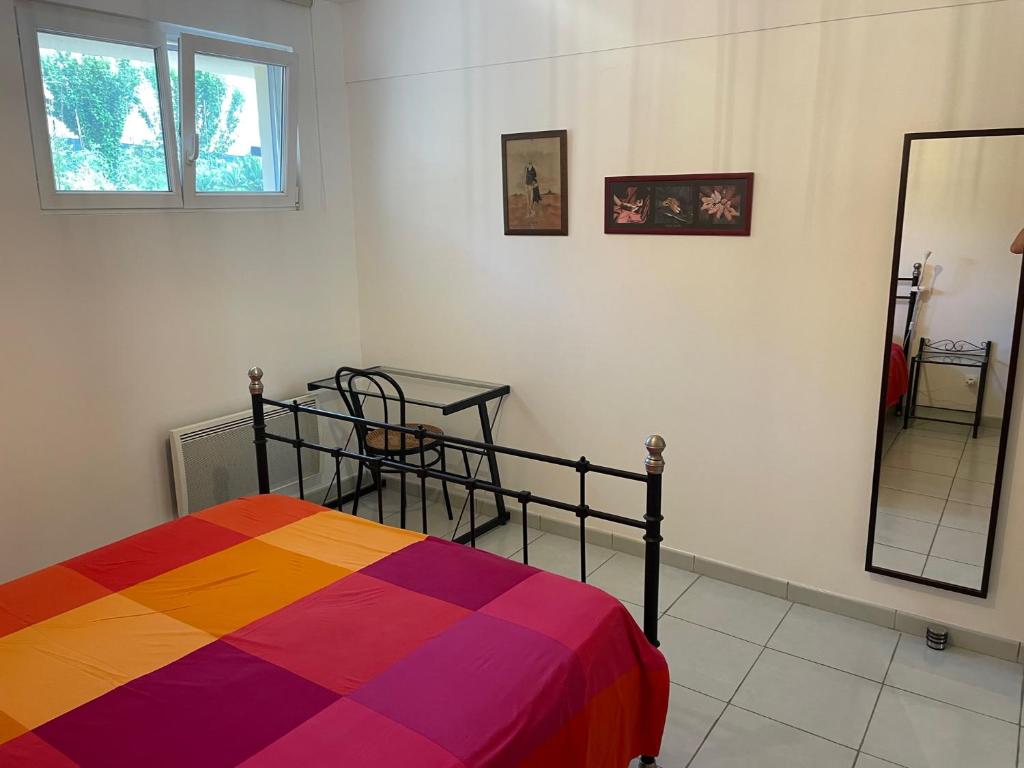 Postel nebo postele na pokoji v ubytování Mer et calme