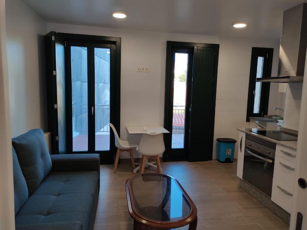 Kuchyň nebo kuchyňský kout v ubytování Apartamento Salvadas
