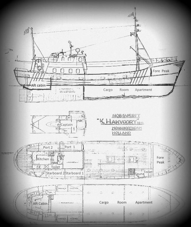 Půdorys ubytování Ship Windö