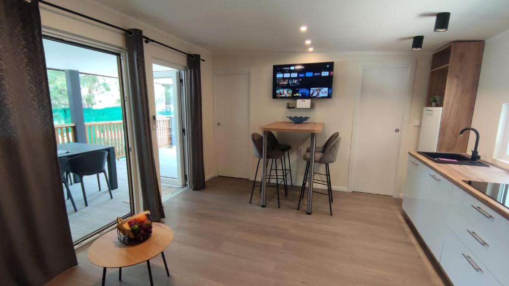 Kuchyň nebo kuchyňský kout v ubytování Mobile home Sofija