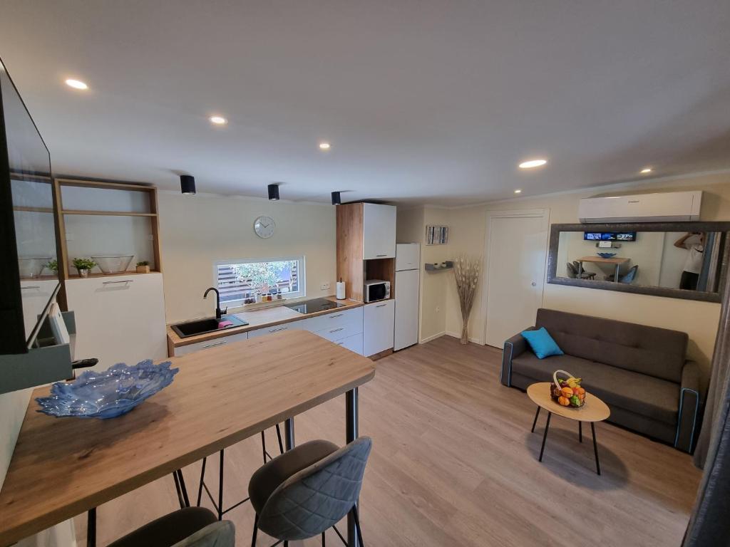 Kuchyň nebo kuchyňský kout v ubytování Mobile home Sofija