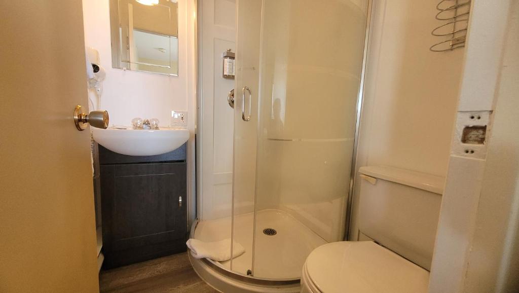 Koupelna v ubytování Hôtel Aquamer