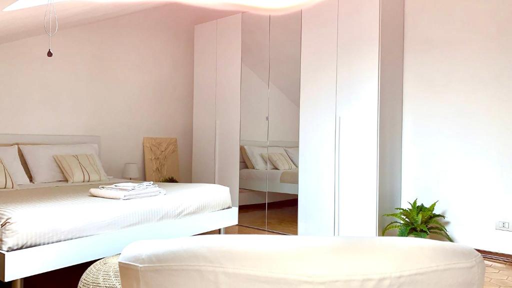 Letto o letti in una camera di APPARTAMENTO SFERISTERIO