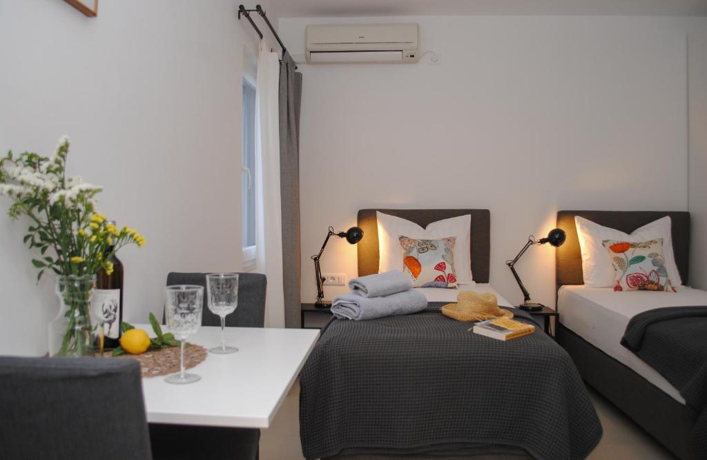 Postel nebo postele na pokoji v ubytování Rooms Dilk