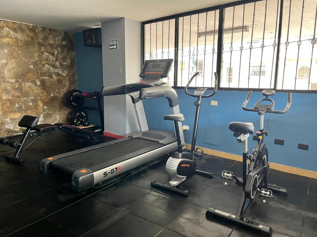 Fitness centrum a/nebo fitness zařízení v ubytování Hotel Varadero Internacional