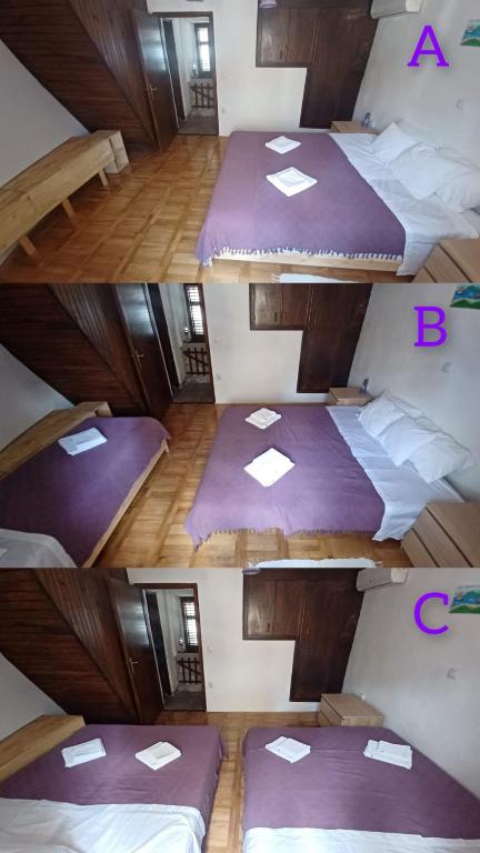 Postel nebo postele na pokoji v ubytování Apartmani Krapanj