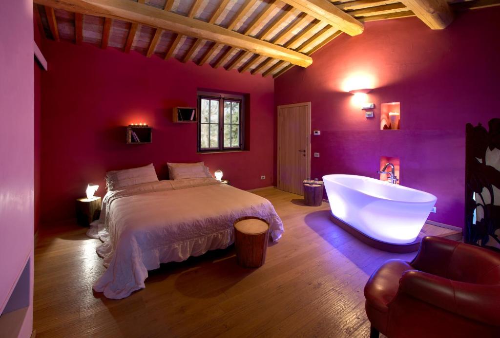 A bed or beds in a room at Coroncina