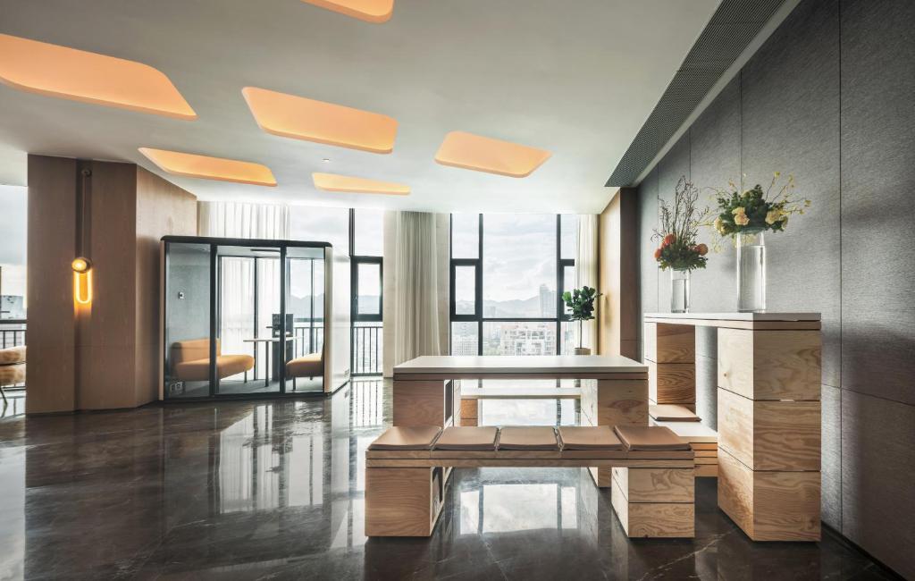 Posezení v ubytování Jingju Hotel Shenzhen