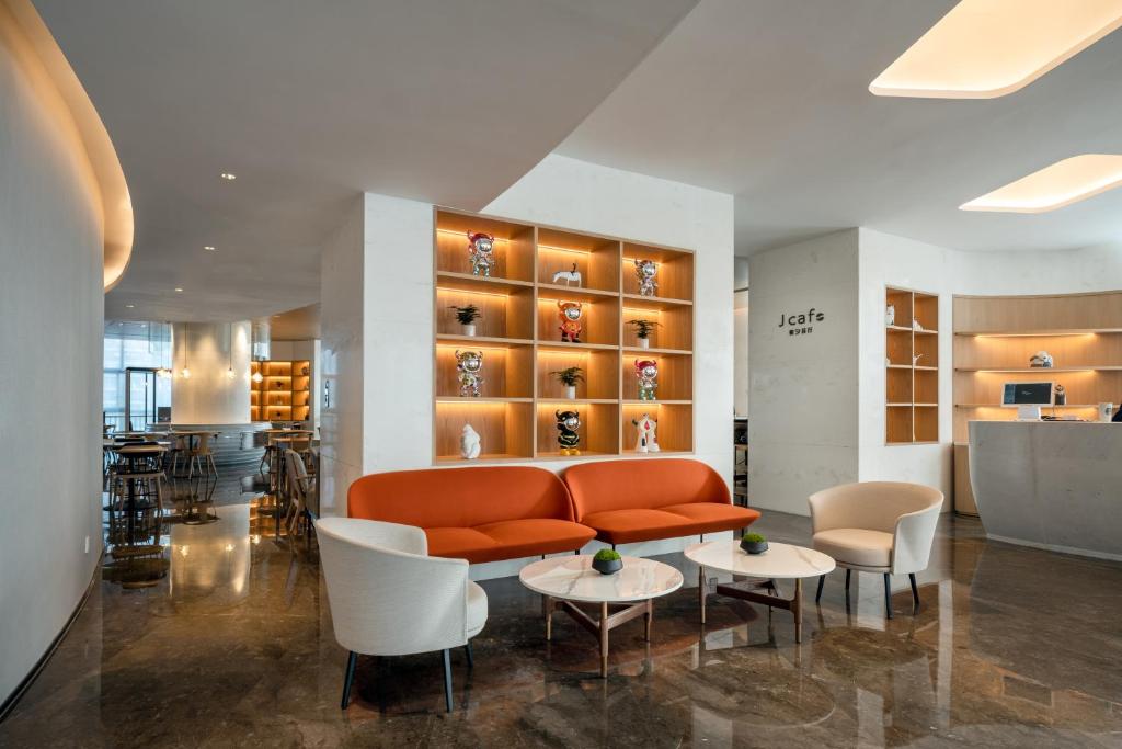 Posezení v ubytování Jingju Hotel Shenzhen