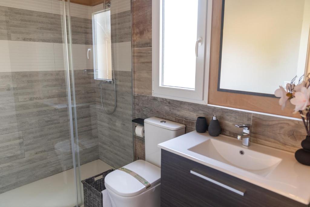 A bathroom at El BURGO DE OSMA ALOJAMIENTO RURAL VILLA BAGH