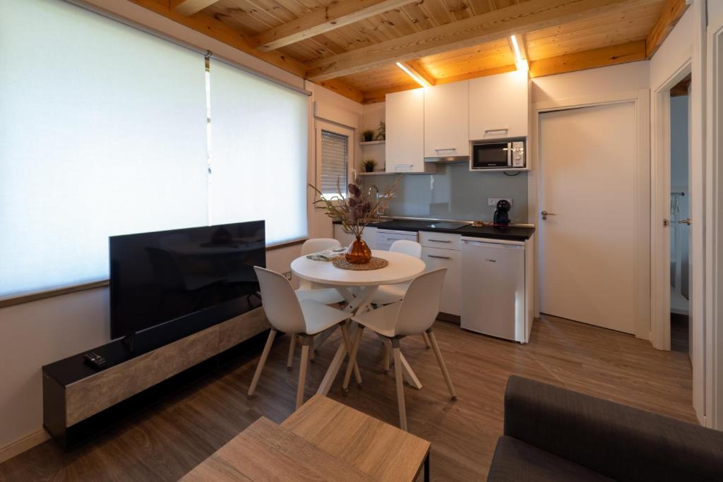 A kitchen or kitchenette at El BURGO DE OSMA ALOJAMIENTO RURAL VILLA BAGH