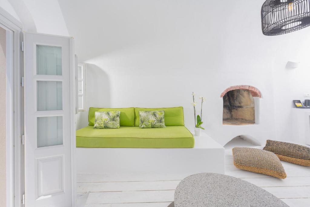 Istumisnurk majutusasutuses Nano Oia Canaves