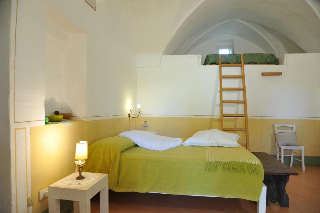 Postel nebo postele na pokoji v ubytování Masseria Cristo