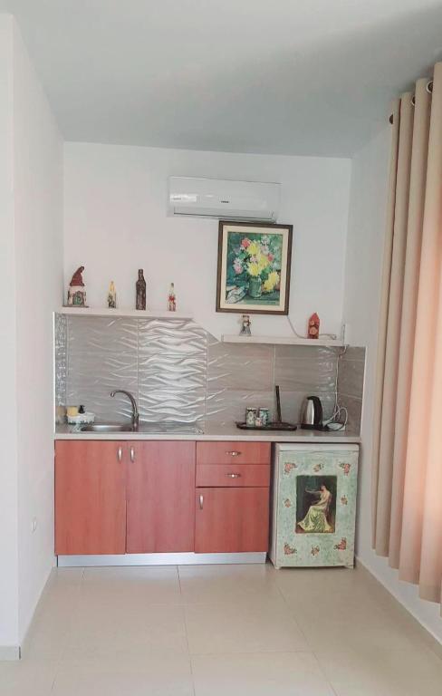 Kuchyň nebo kuchyňský kout v ubytování Aira Apartment