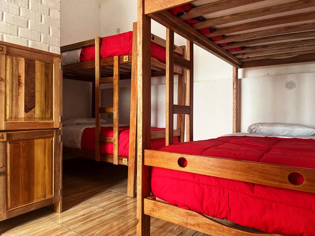 Postel nebo postele na pokoji v ubytování Tupac Huaraz