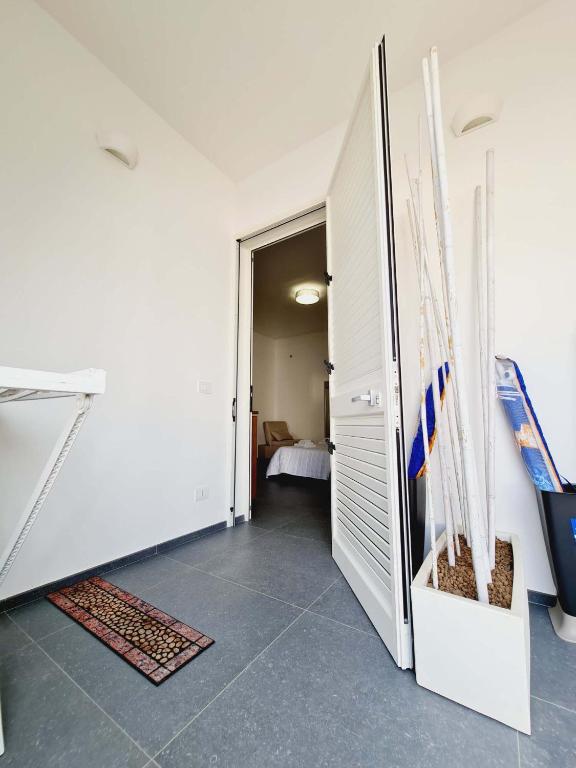 A bed or beds in a room at Medusa room apartment