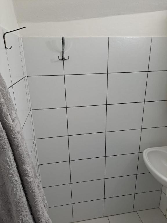 Koupelna v ubytování Apartmán pri Sokolovni