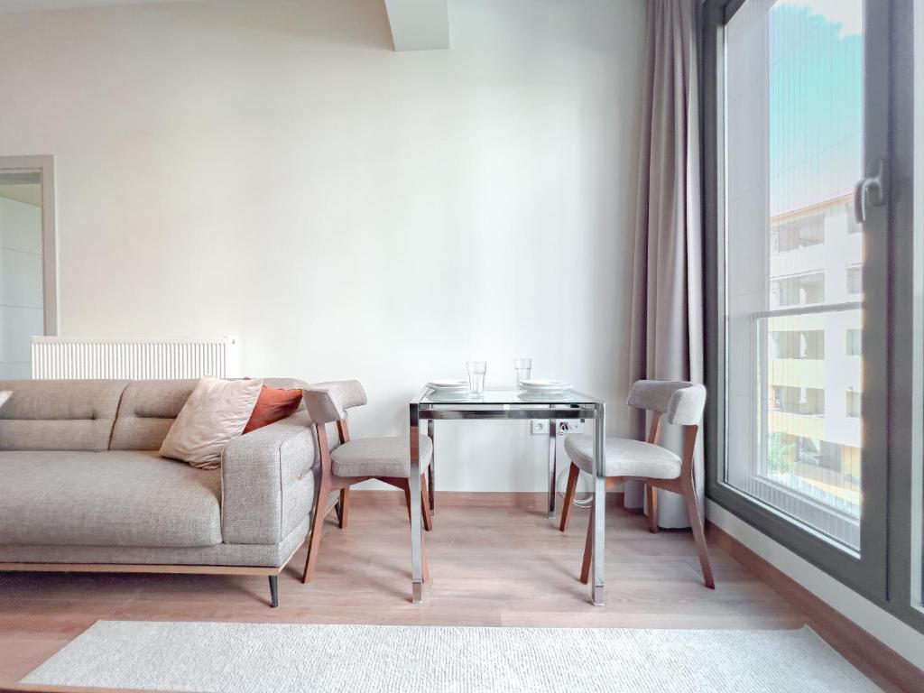 Posezení v ubytování Homie Suites - Newly-constructed Apartment Complex in Beşiktaş