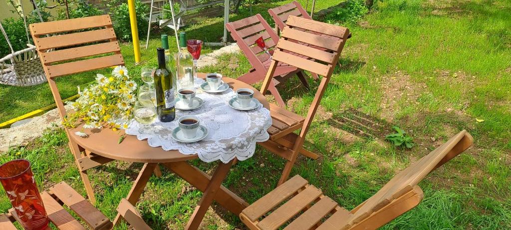 Zahrada ubytování Guest house Lailashi