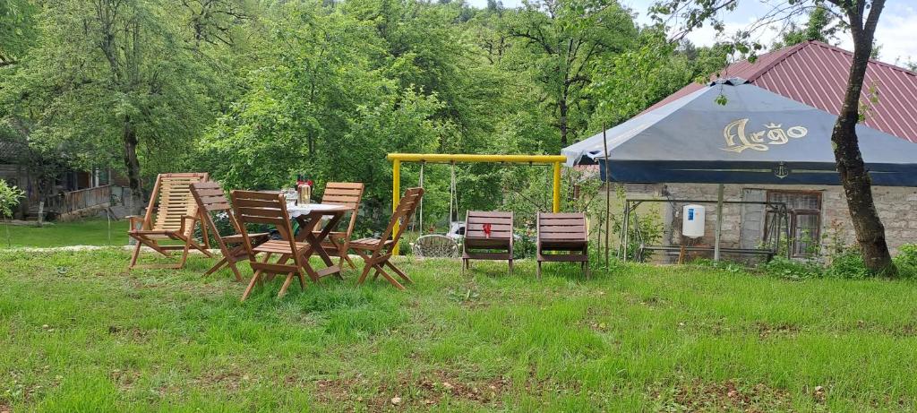 Zahrada ubytování Guest house Lailashi