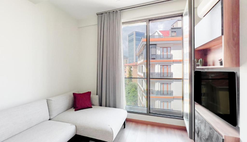 Posezení v ubytování Homie Suites - Newly-constructed Apartment Complex in Beşiktaş