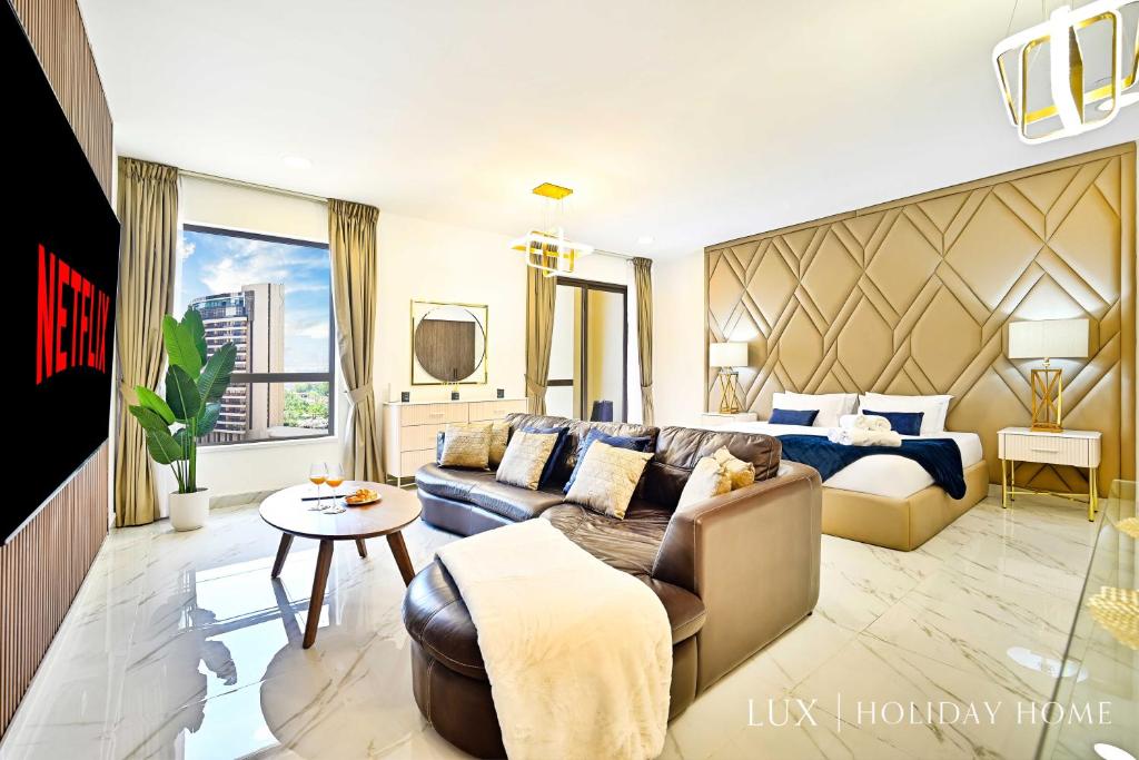 Posezení v ubytování LUX The Murjan Sea View Suite