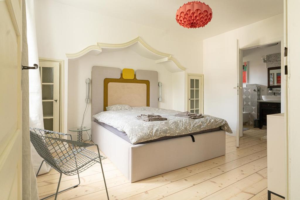 Ліжко або ліжка в номері Dom z Piernika Szczawno-Zdrój