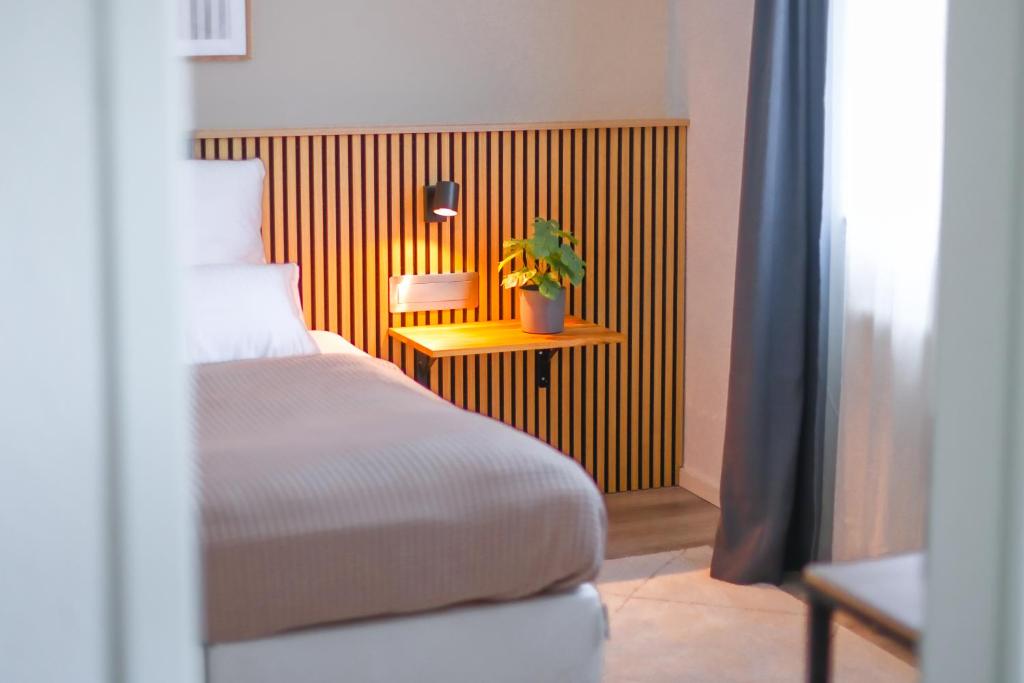 Postel nebo postele na pokoji v ubytování 75qm Luxusapartment in perfekter Lage