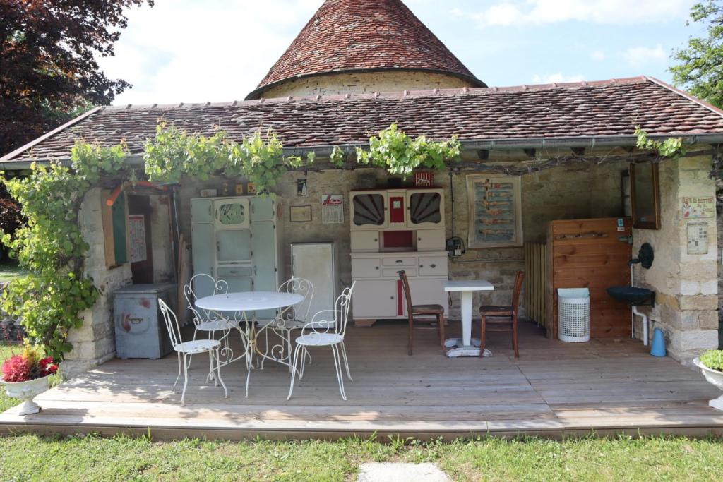 Zahrada ubytování L’Orangerie de Malpas