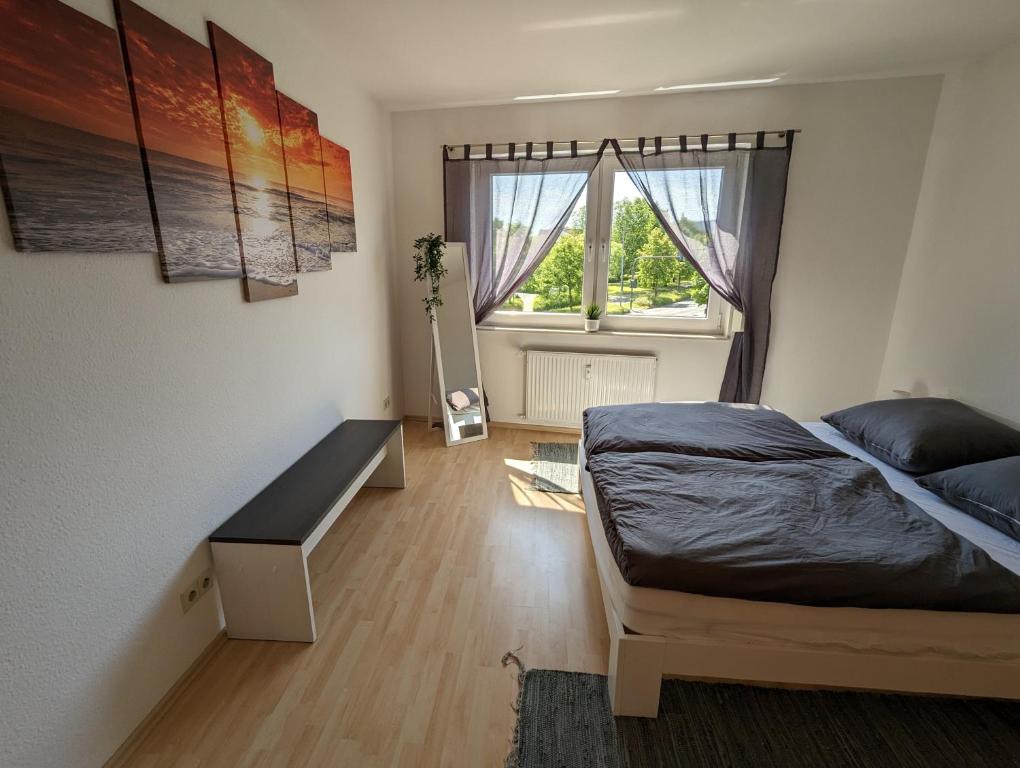 Postel nebo postele na pokoji v ubytování Feldberg Appartement