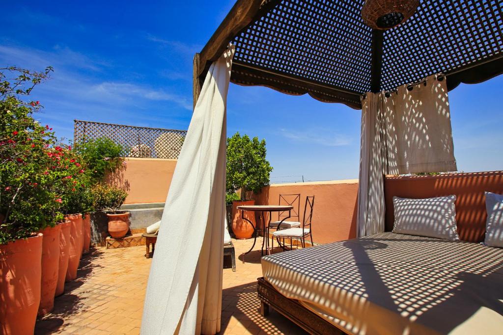 Balkón nebo terasa v ubytování Riad du Ciel Marrakech