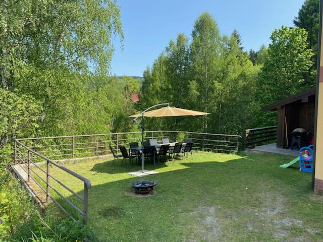 Zahrada ubytování Chalet Jizerky