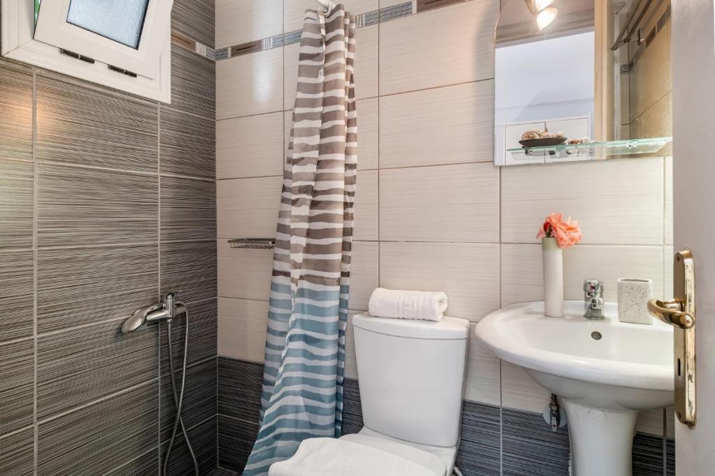 Kúpeľňa v ubytovaní Apollon Apartment