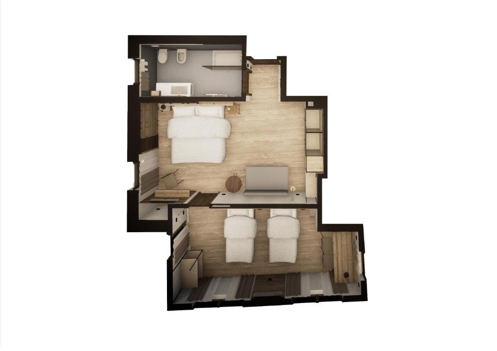 Plán poschodí v ubytovaní Albergo Dimaro Wellness Hotel