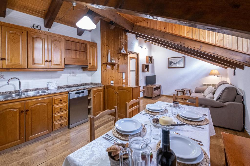 Kuchyň nebo kuchyňský kout v ubytování Apartamentos Casa Pichuana