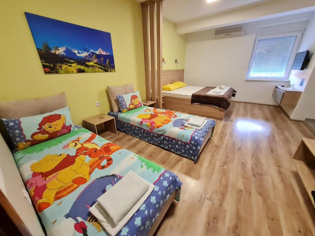 Postel nebo postele na pokoji v ubytování Bojana Apartment