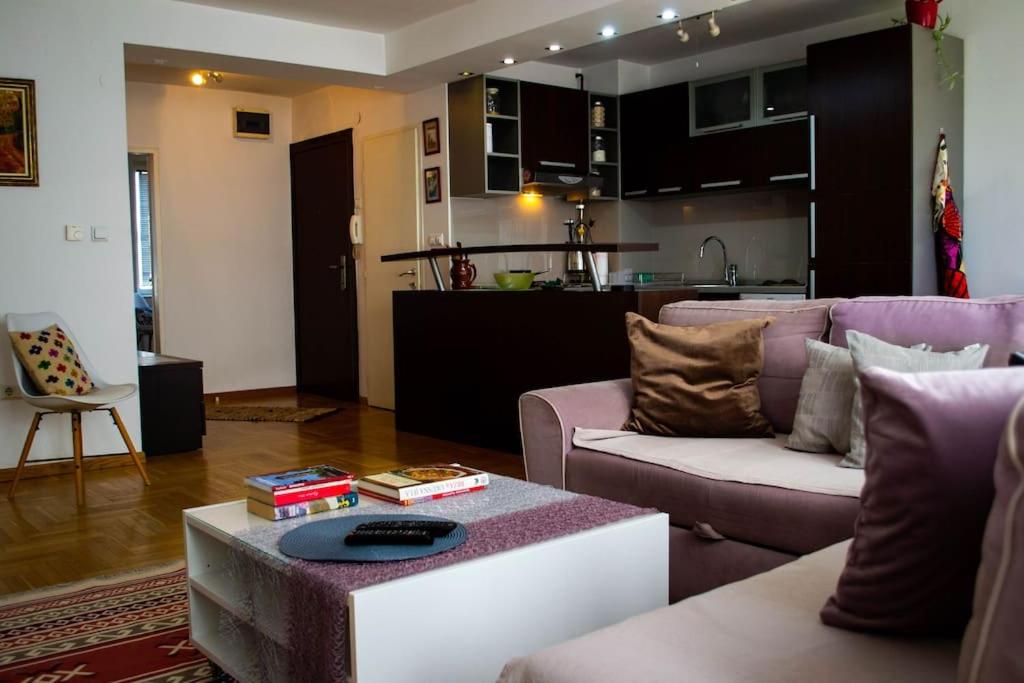 Posezení v ubytování Udoban i moderan stan u Sarajevu.